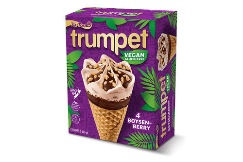 Trumpet Vegan Boysenberry 4's - 6 Packs