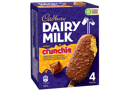 Cadbury Crunchie 4's - 6 Packs